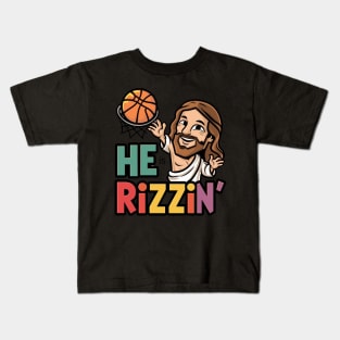 He Is Rizzin Kids T-Shirt